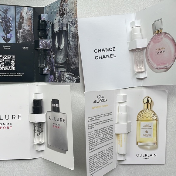 Perfume Sample Sampler including Chanel, Guerlain, and Paco Rabanne - Picture 2 of 2